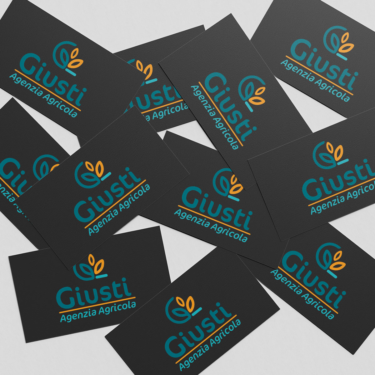 biglietti da visita per l'agenzia agricola giusti