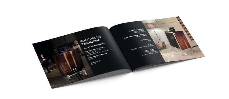 brochure realizzata per imagination audio